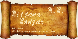Miljana Madžar vizit kartica